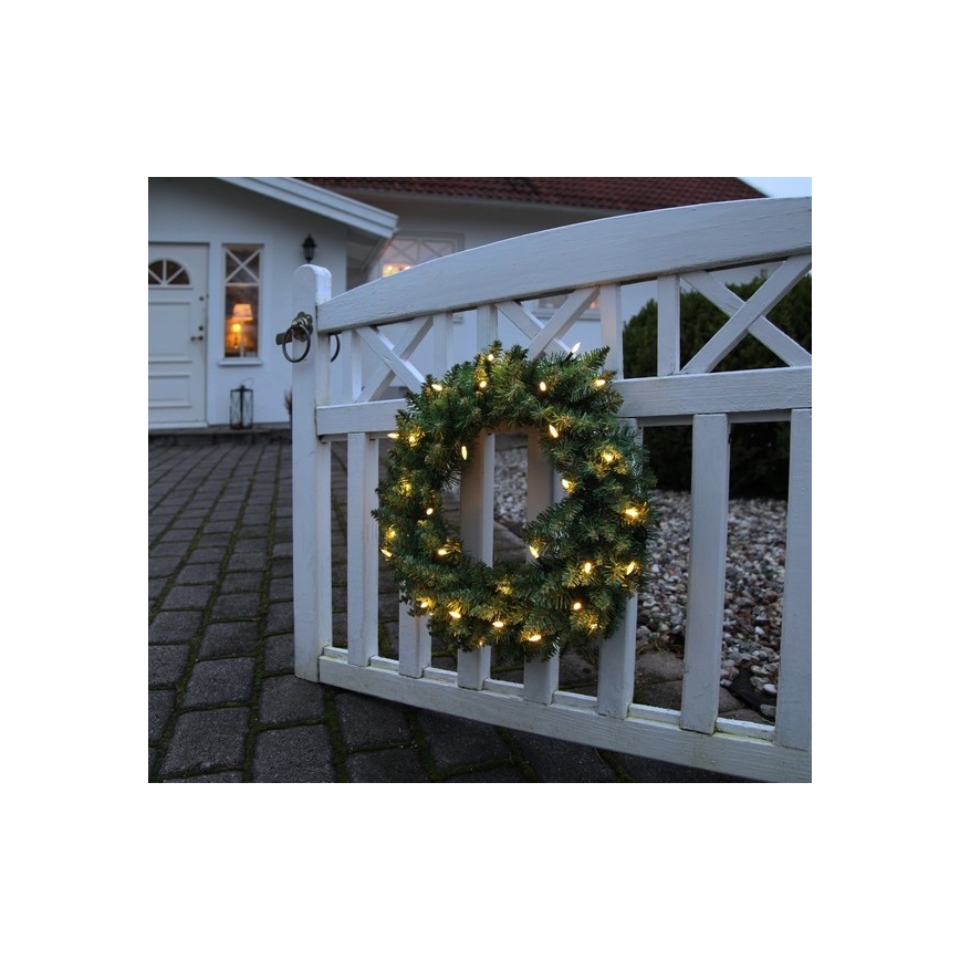 Eglo - LED-Weihnachtskranz für draußen 30xLED/0,064W/3,4/3V IP44