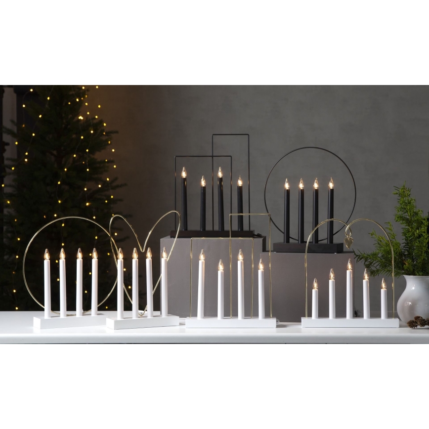 Eglo - Candeliere di Natale 4xE10/3W/230V