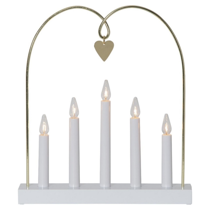 Eglo - Candeliere di Natale 5xE10/3W/230V