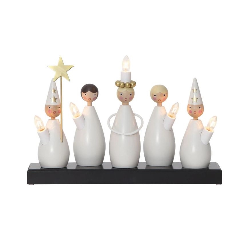 Eglo - Candeliere di Natale 5xE10/3W/230V