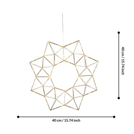 Eglo 411017 - Decorazione natalizia LED EDGE LED/1,92W/3/230V stella