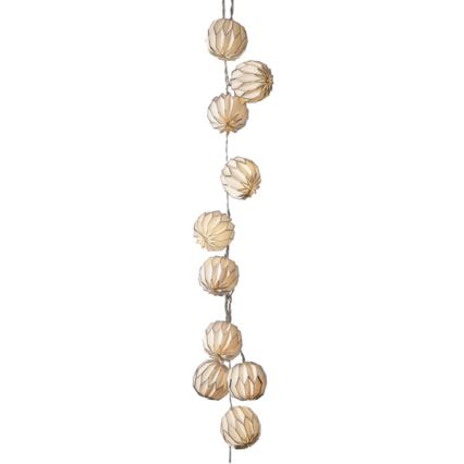 Eglo - Guirlande de Noël 10xLED/3xAA 2,75m blanc/argent