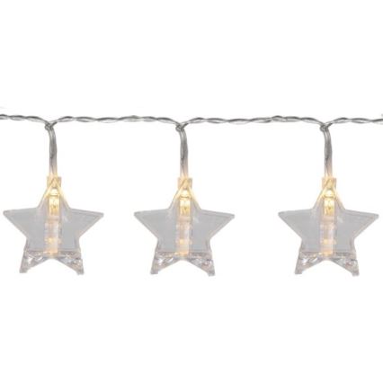 Eglo - Catena LED natalizia 10xLED 2,1m bianca calda