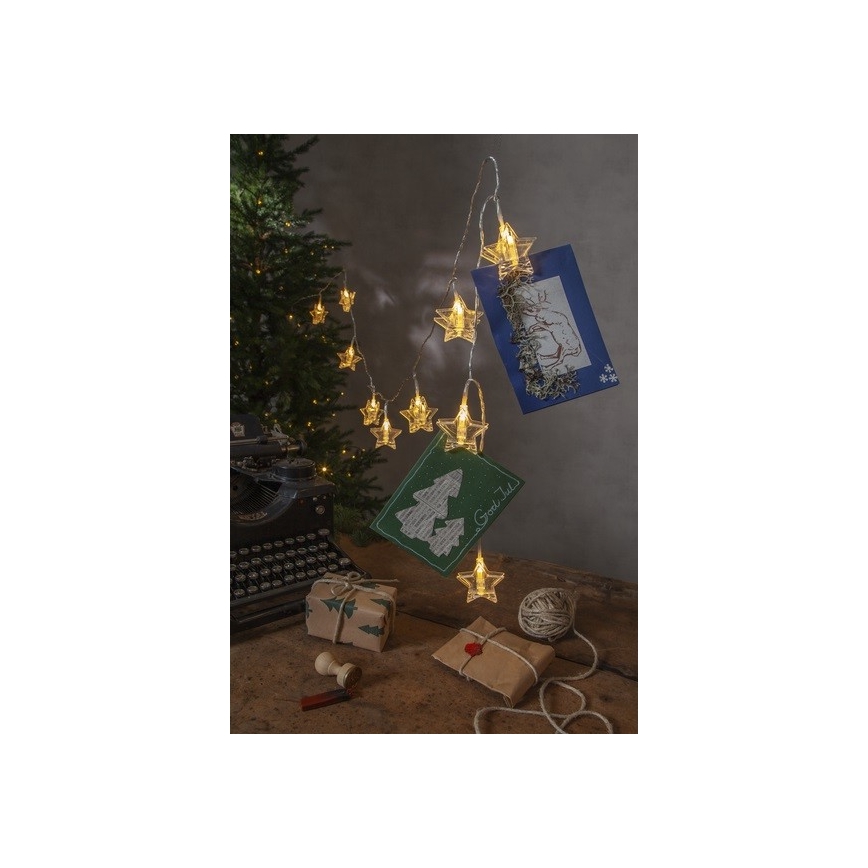 Eglo - Guirlande LED 10 LED, 2,1 m, blanc chaud