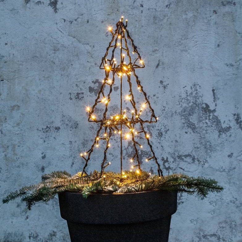 Eglo 411163 - Decorazione natalizia a LED per esterno FOLDY 90xLED/0,006W/31V 50 cm IP44 bianco caldo