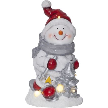 Eglo - Decorazione natalizia a LED 6xLED/0,06W/2xAAA pupazzo di neve