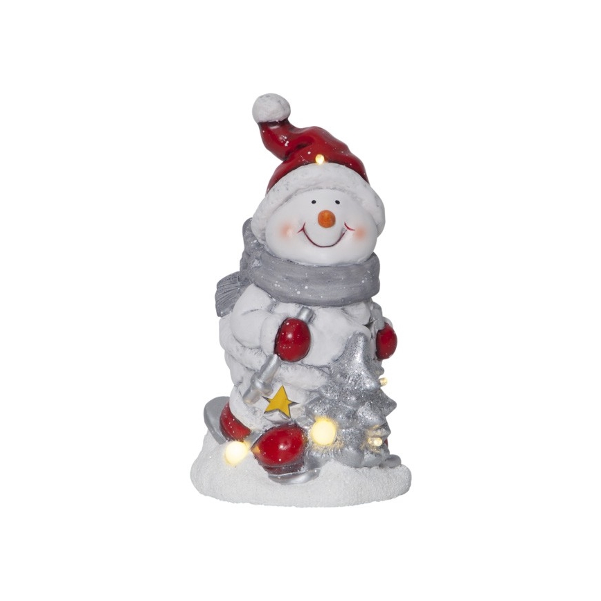 Eglo - Decorazione natalizia a LED 6xLED/0,06W/2xAAA pupazzo di neve
