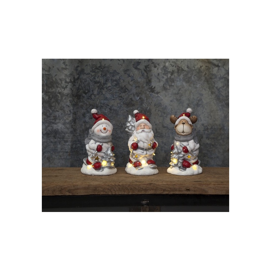 Eglo - Decorazione natalizia a LED 6xLED/0,06W/2xAAA pupazzo di neve