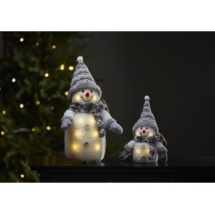 Eglo - Decorazione natalizia LED 8xLED/0,06W/3xAA grigio
