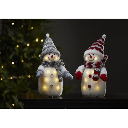 Eglo - LED-Weihnachtsschmuck 8xLED/0,06W/3xAA grau