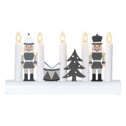 Eglo - Candelabro natalizio 5xE10/3W/230V