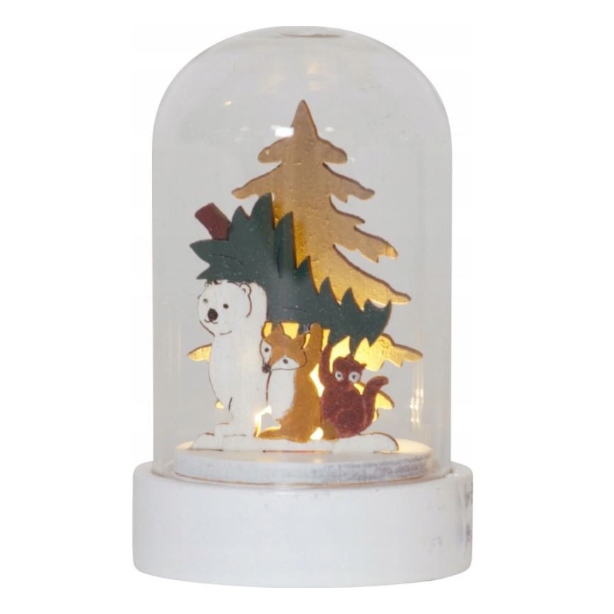 Eglo - Lot de 2 décorations de Noël à LED, 0,03 W, 1 pile CR2032