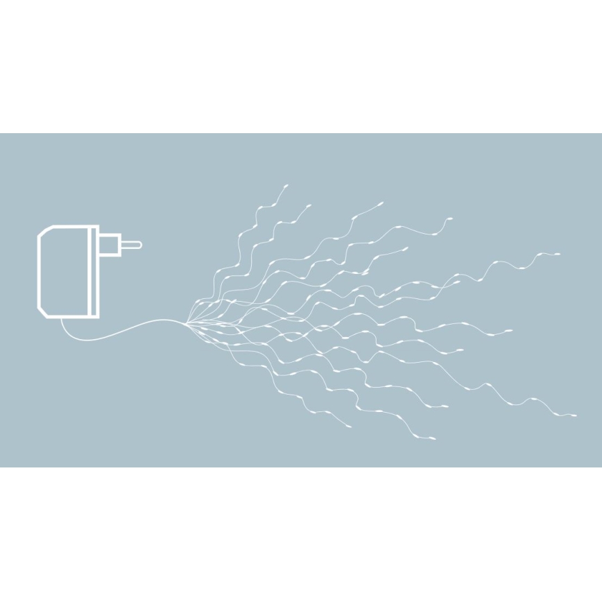 Eglo - Catena natalizia LED 360xLED 2m bianco caldo