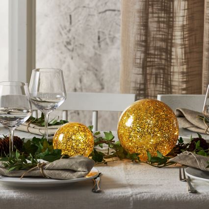 Eglo 411344 - Decorazione natalizia LED STAR FALL 10xLED/2xAA oro
