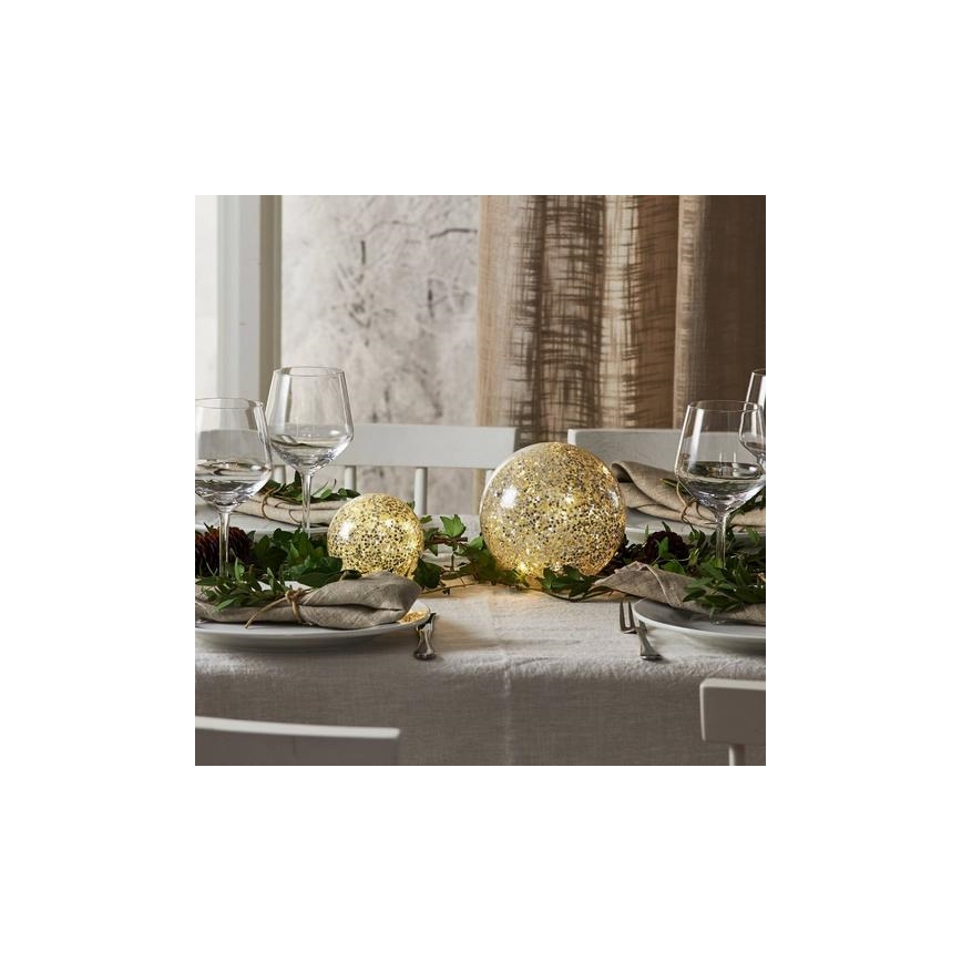 Eglo 411345 - Decorazione natalizia LED STAR FALL 10xLED/2xAA diametro 10 cm argento