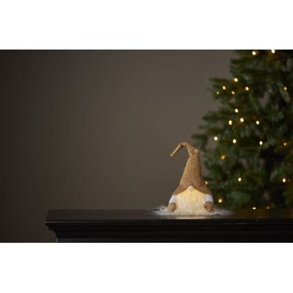 Eglo - Decorazione natalizia LED, 0,06 W, 3x AG13, dorata