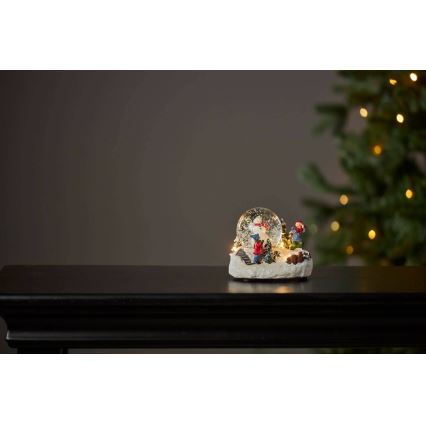 Eglo 411482 - Decorazione natalizia LED WINTERVILLE LED/2xAAA globo di neve