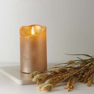 Eglo 411499 - Bougie LED FLAMME RUSTIC LED/2xAA dorée