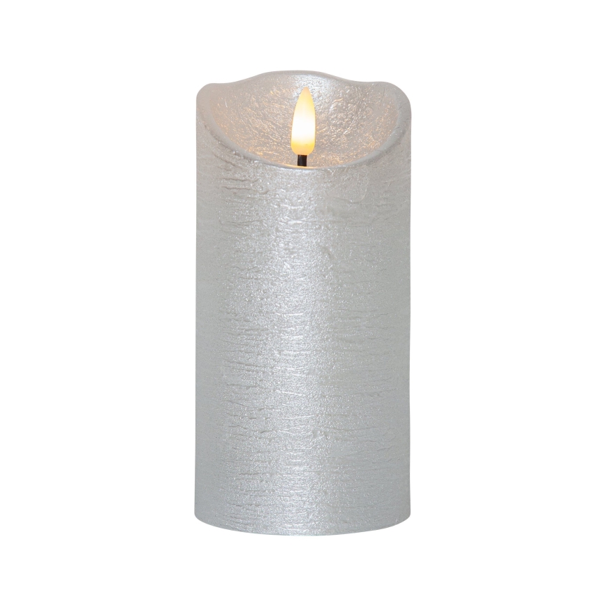 Eglo 411514 - Decorazione natalizia LED FLAME LED/0,03W/2xAA argento
