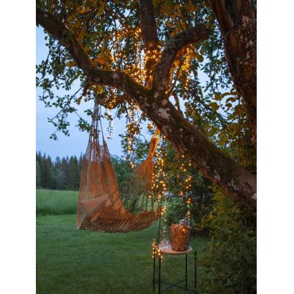 Eglo - Catena luminosa natalizia LED per esterni, 1200 LED, 29 m, IP44, bianco caldo