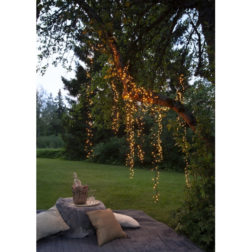 Eglo - Catena LED per esterni, 1200 LED, 29 m, IP44, bianco caldo