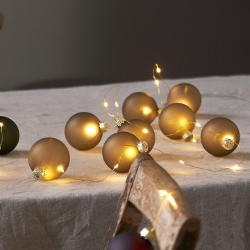 Eglo 411557 - Lichterkette BLISS, 22 LEDs, 3×AA, 2,6 m, warmweiß