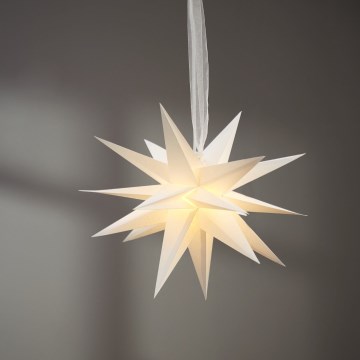 Eglo 411565 - Decorazione natalizia DECEMBER stella 1xE14/25W/230V 35 cm grigio