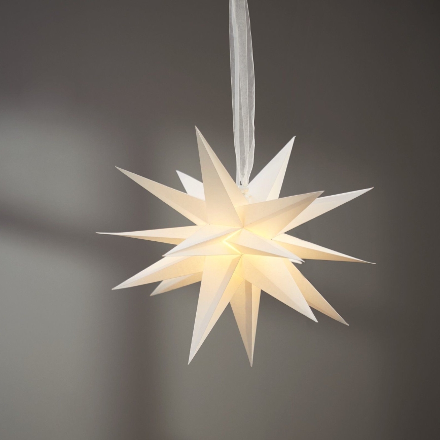 Eglo 411565 - Decorazione natalizia DECEMBER stella 1xE14/25W/230V 35 cm grigio