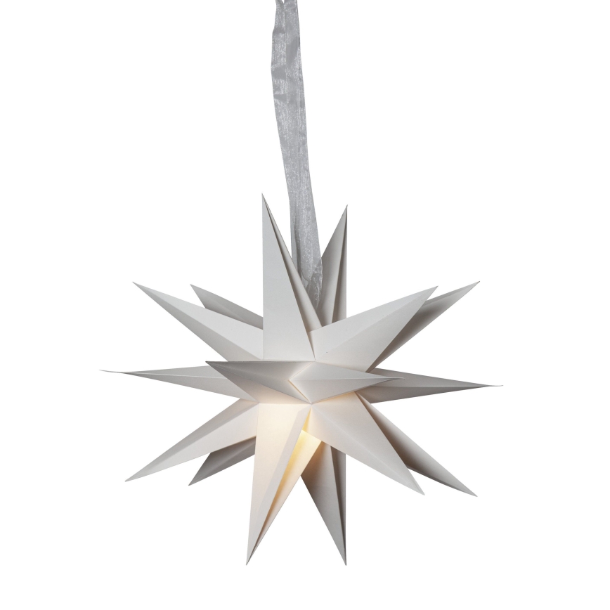 Eglo 411565 - Decorazione natalizia DECEMBER stella 1xE14/25W/230V 35 cm grigio