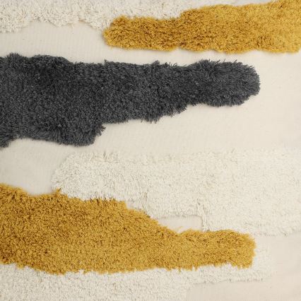 Eglo - Cuscino decorativo 45x45 cm giallo/grigio