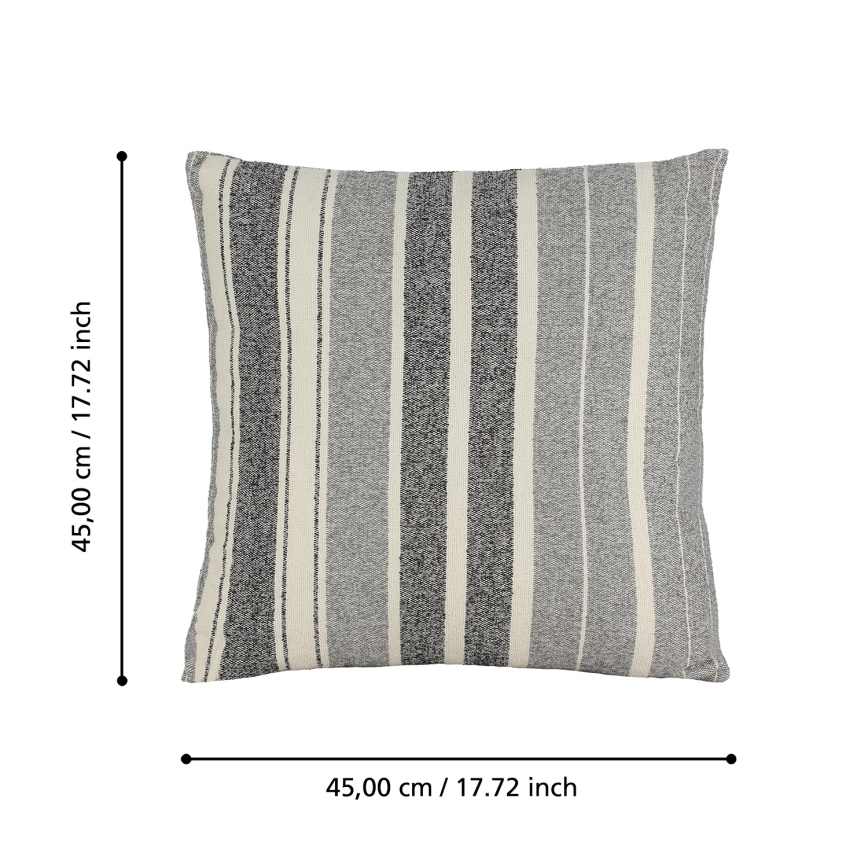 Eglo 420003 - Dekokissen CHEVERY 45x45 cm grau