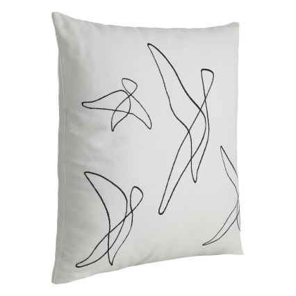 Eglo - Coussin décoratif 45x45 cm blanc/noir