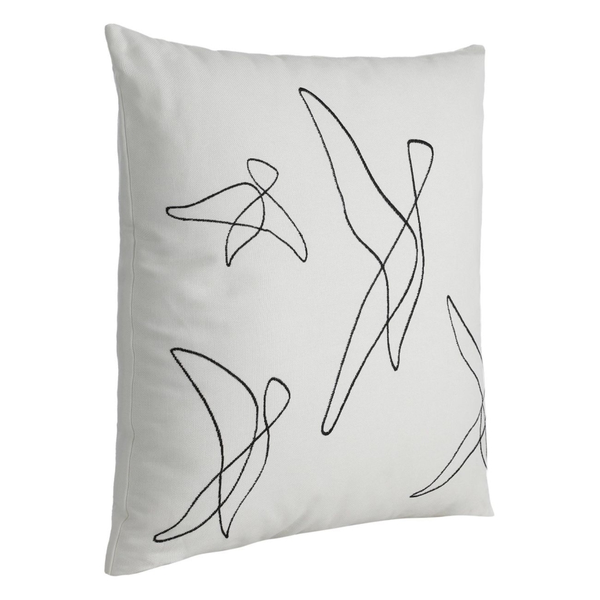 Eglo - Coussin décoratif 45x45 cm blanc/noir