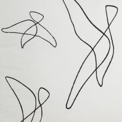 Eglo - Coussin décoratif 45x45 cm blanc/noir