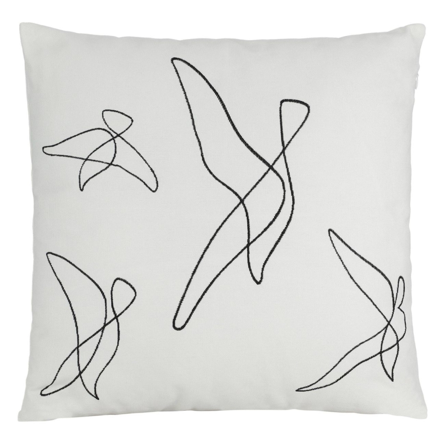 Eglo - Coussin décoratif 45x45 cm blanc/noir