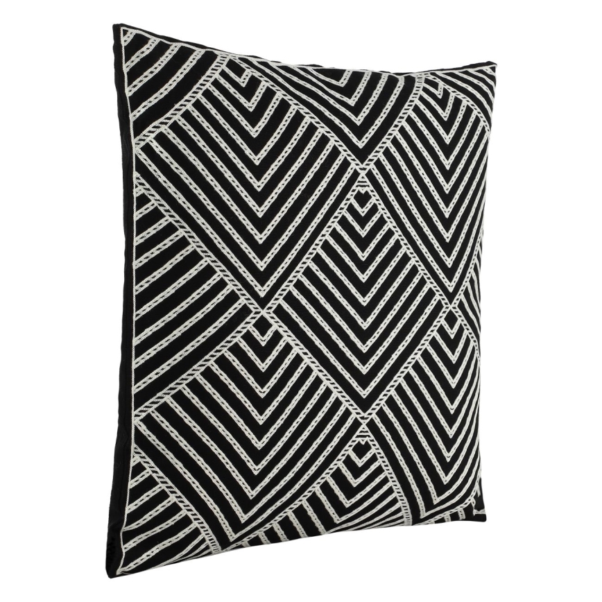 Eglo - Coussin décoratif 45x45 cm noir/blanc