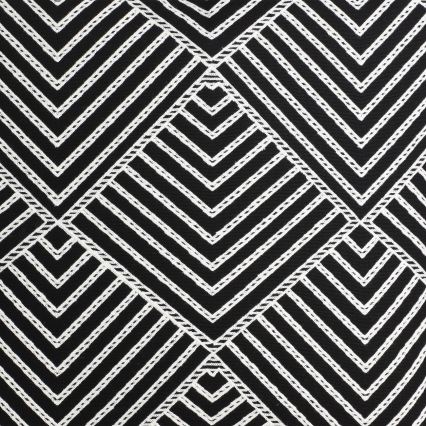 Eglo - Cuscino decorativo 45x45 cm nero/bianco