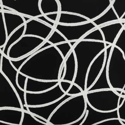 Eglo - Cuscino decorativo 45x45 cm nero/bianco