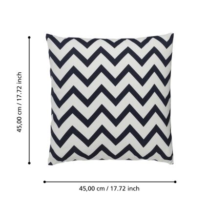Eglo 420014 - Coussin décoratif CHEVERY 45 x 45 cm noir/blanc