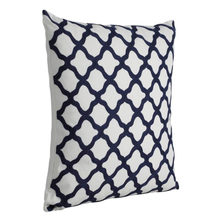 Eglo - Cuscino decorativo 45x45 cm bianco/blu