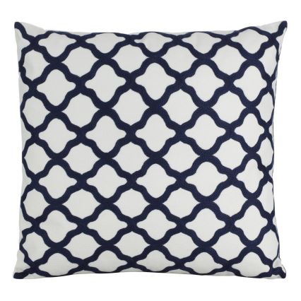 Eglo - Cuscino decorativo 45x45 cm bianco/blu