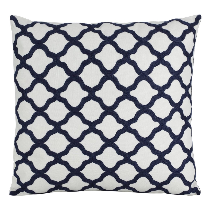 Eglo - Cuscino decorativo 45x45 cm bianco/blu