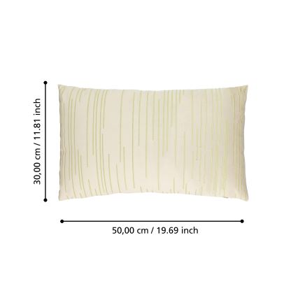 Eglo 420018 - Coussin décoratif CHEVERY 30x50 cm crème/doré