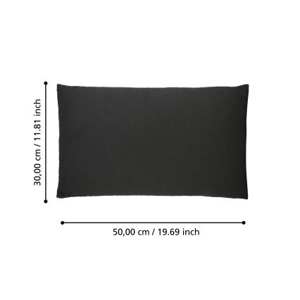 Eglo 420023 - Cuscino decorativo ILES 30x50 cm nero