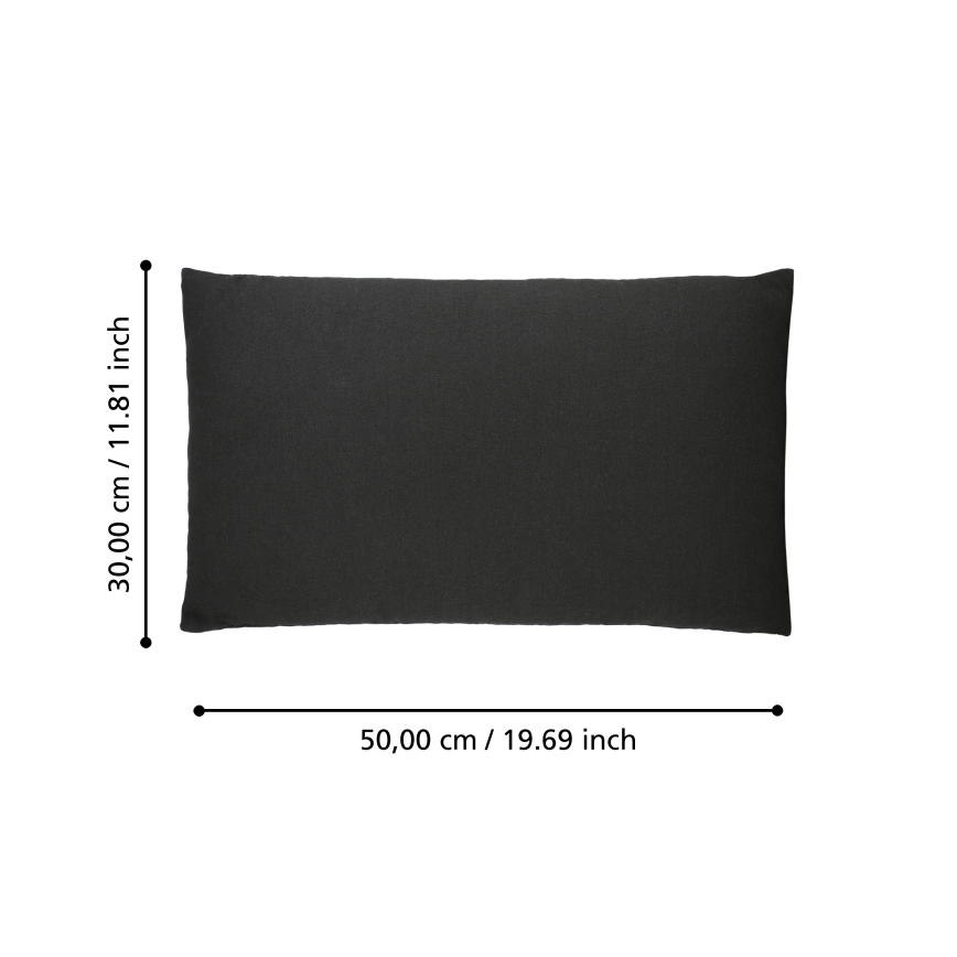 Eglo 420023 - Cuscino decorativo ILES 30x50 cm nero