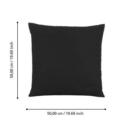 Eglo 420024 - Coussin décoratif ILES 50x50 cm noir