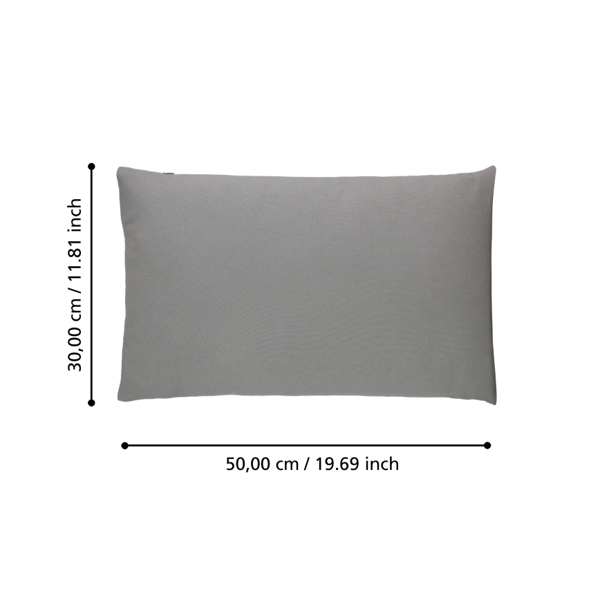 Eglo 420027 - Coussin décoratif ILES 30x50 cm gris