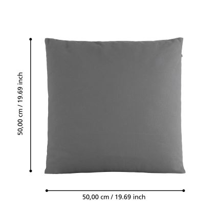 Eglo 420028 - Dekokissen ILES 50x50 cm grau