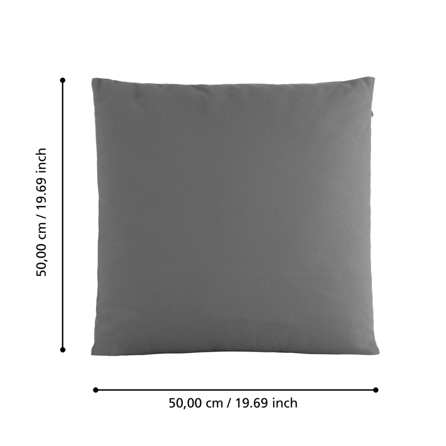Eglo 420028 - Dekokissen ILES 50x50 cm grau