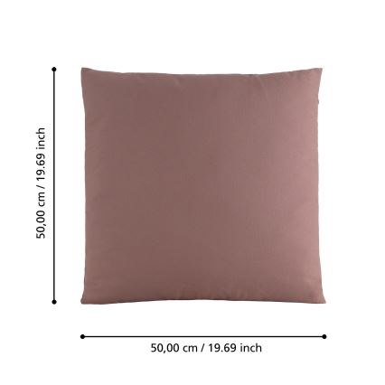 Eglo 420031 - Coussin décoratif ILES 50 x 50 cm, rose